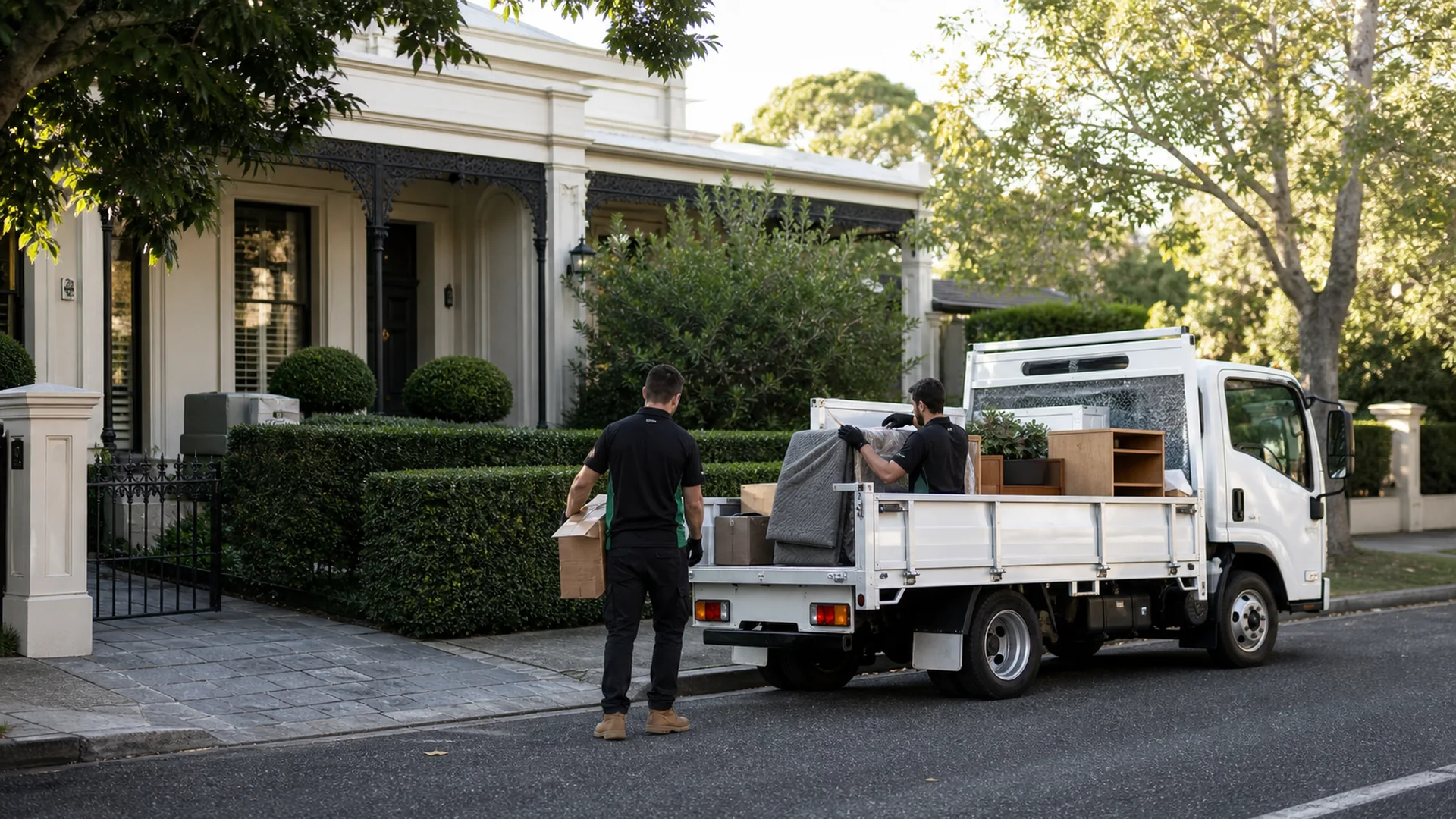 Deceased Estate Rubbish Removal Toorak realistic Australian rubbish removal scene