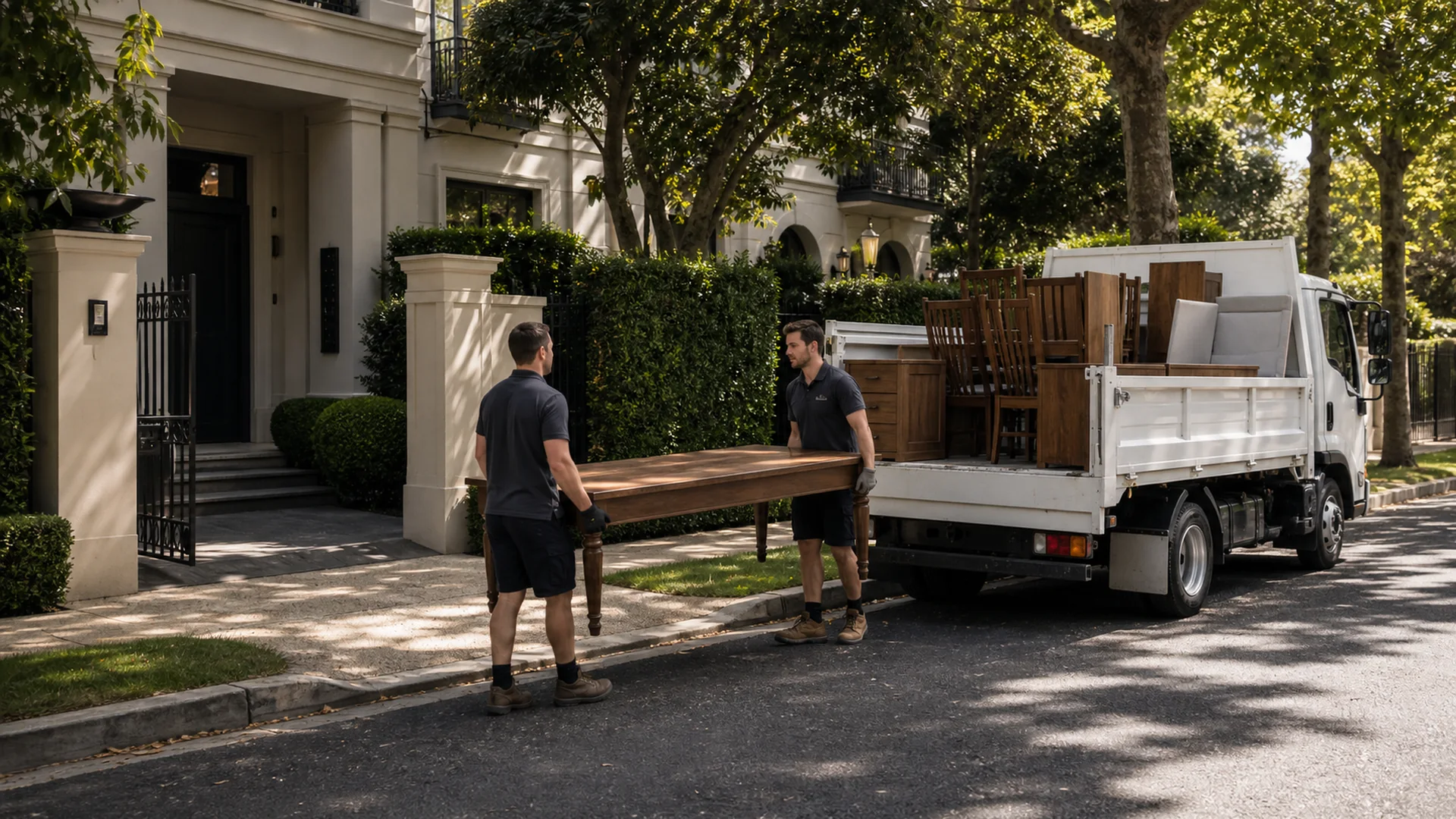 Furniture Removal Toorak realistic Australian rubbish removal scene