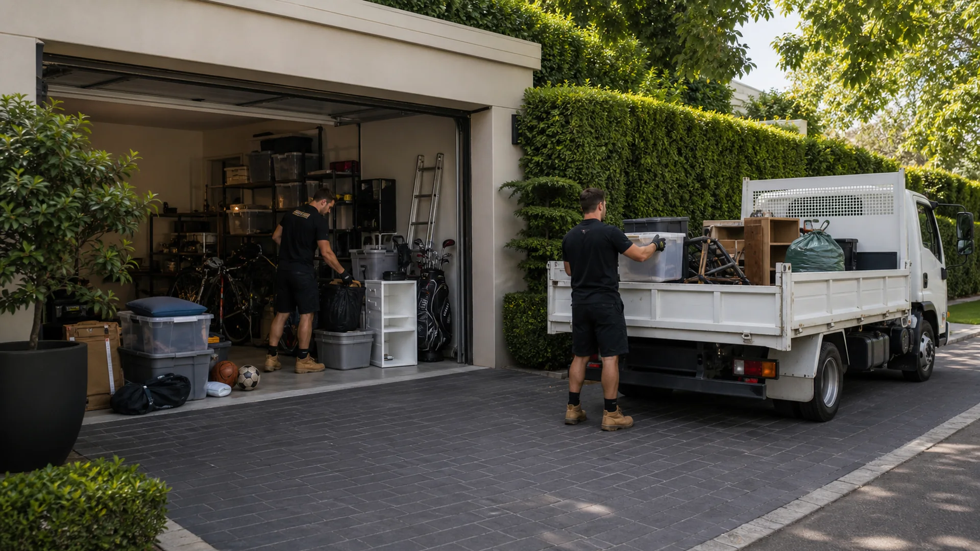 Garage Clean Out Toorak realistic Australian rubbish removal scene