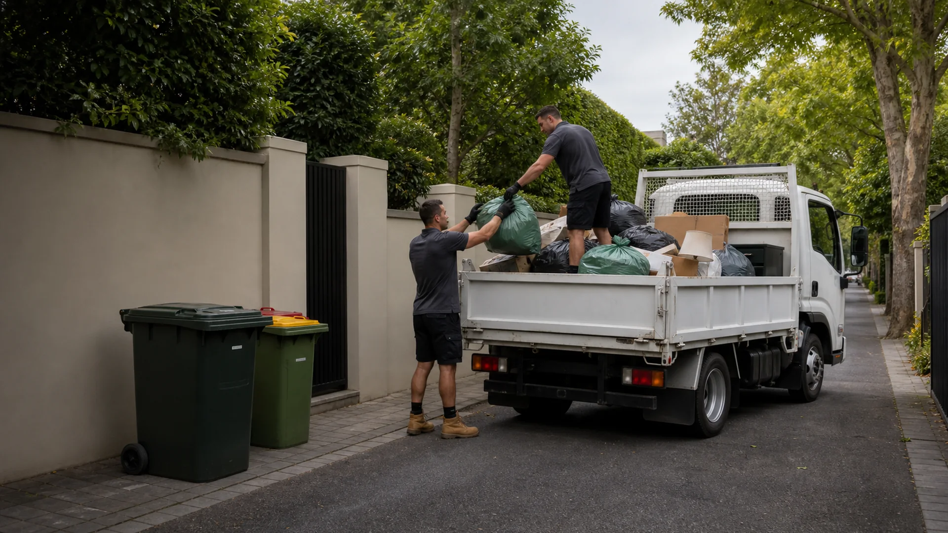 Garbage Removal Toorak realistic Australian rubbish removal scene