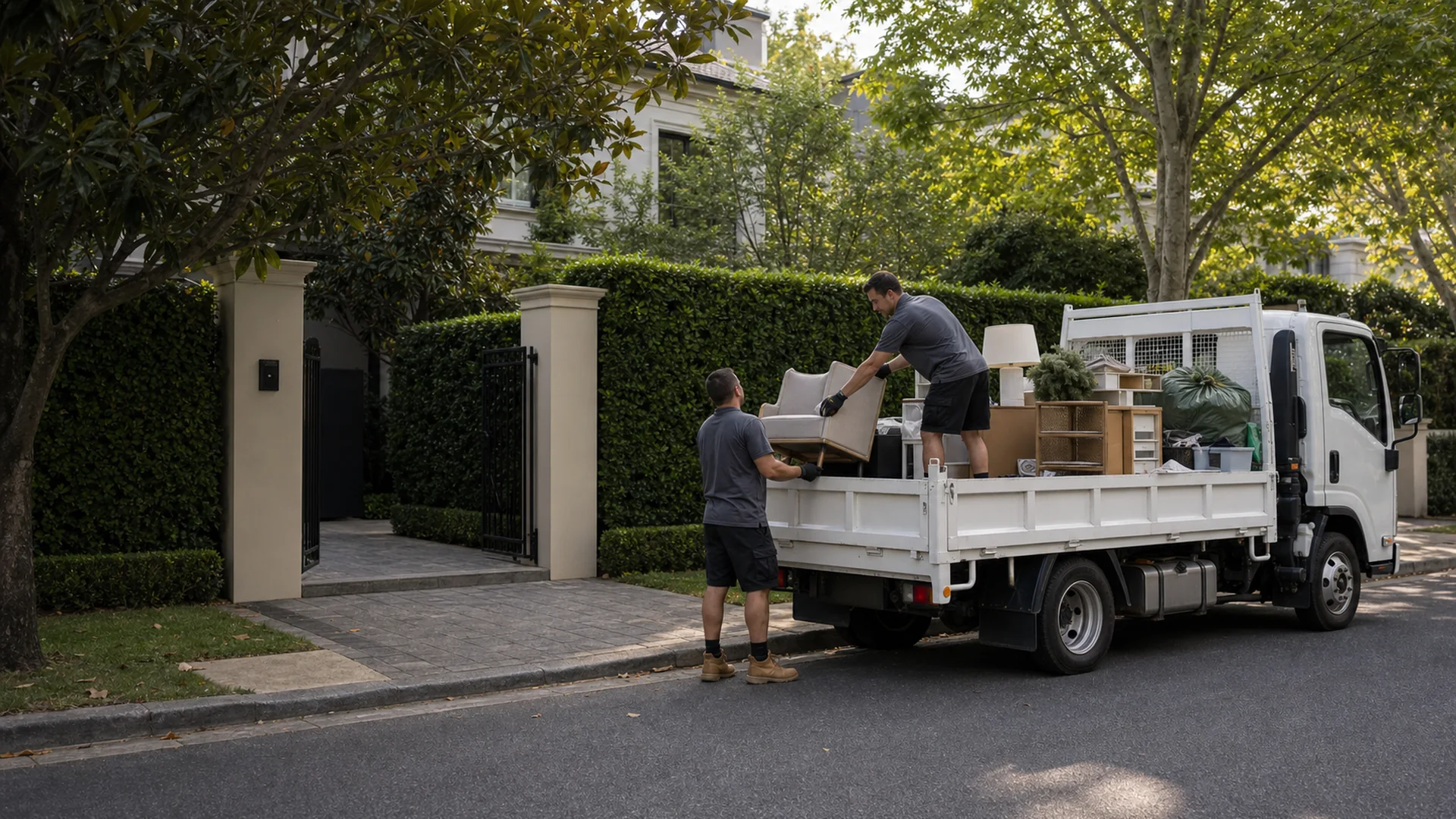 Household Rubbish Removal Toorak realistic Australian rubbish removal scene