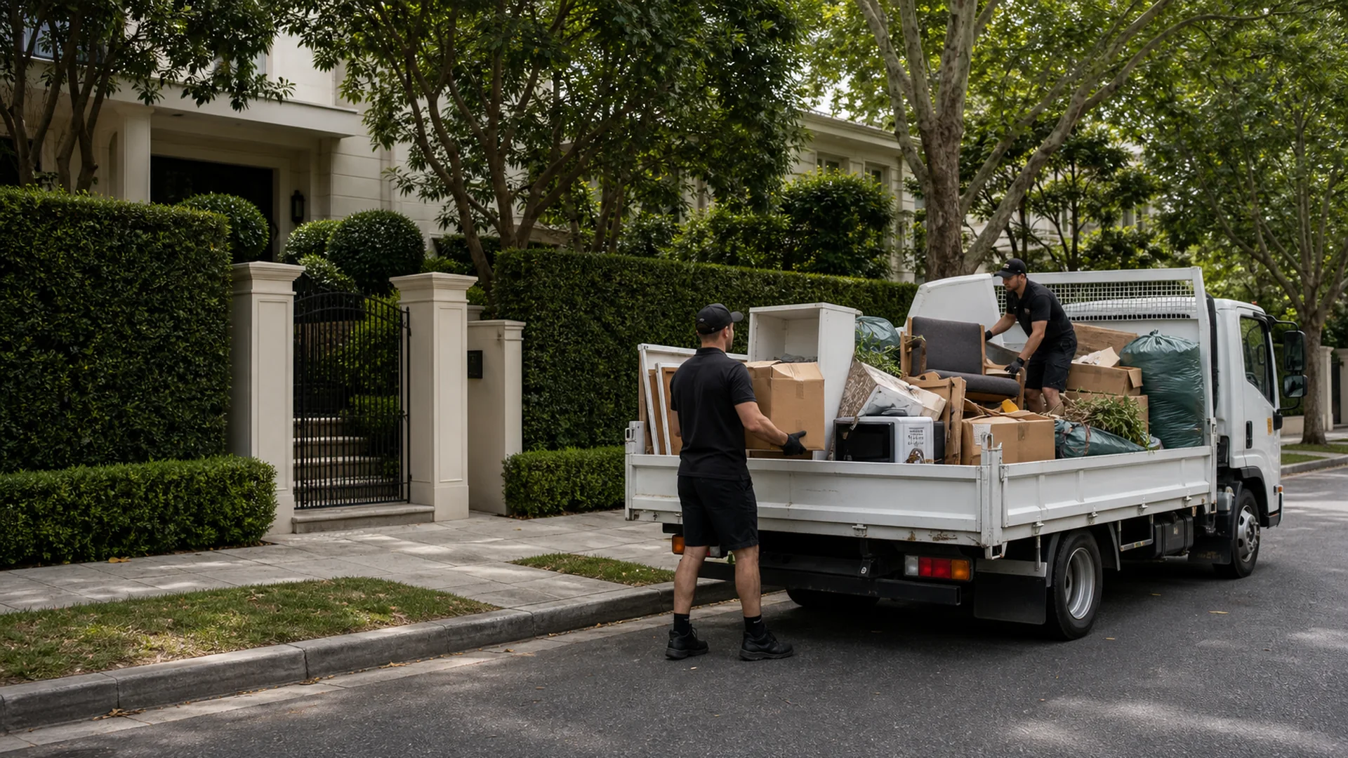 Junk Removal Toorak realistic Australian rubbish removal scene