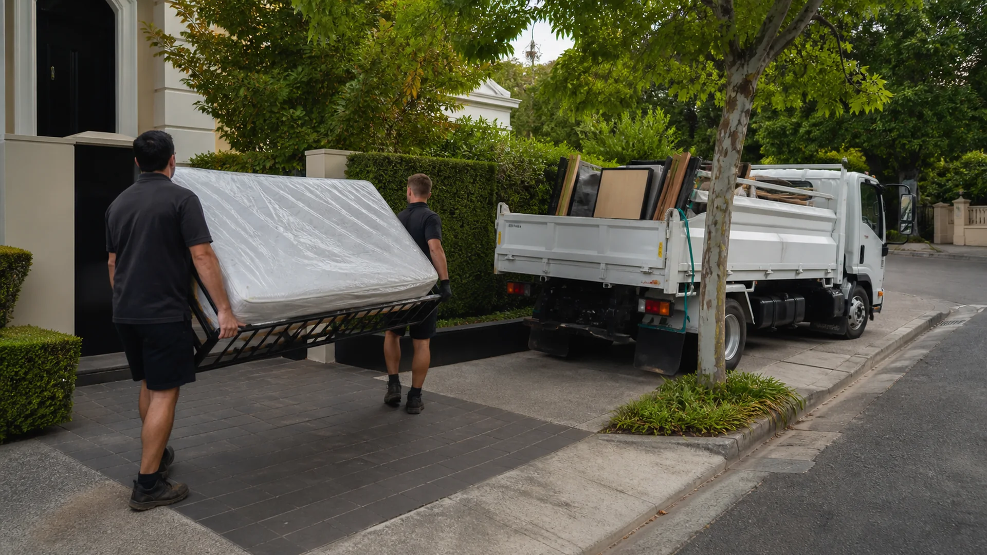 Mattress Removal Toorak realistic Australian rubbish removal scene