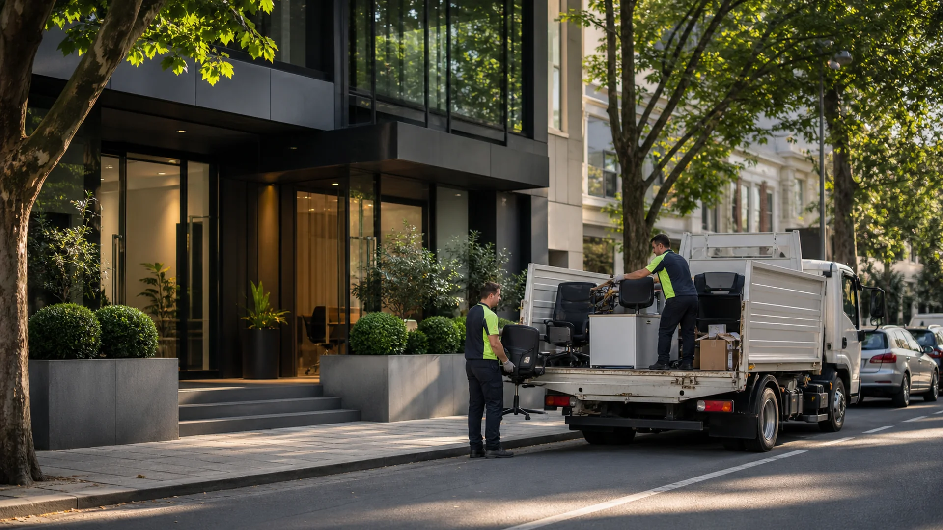 Office Rubbish Removal Toorak realistic Australian rubbish removal scene
