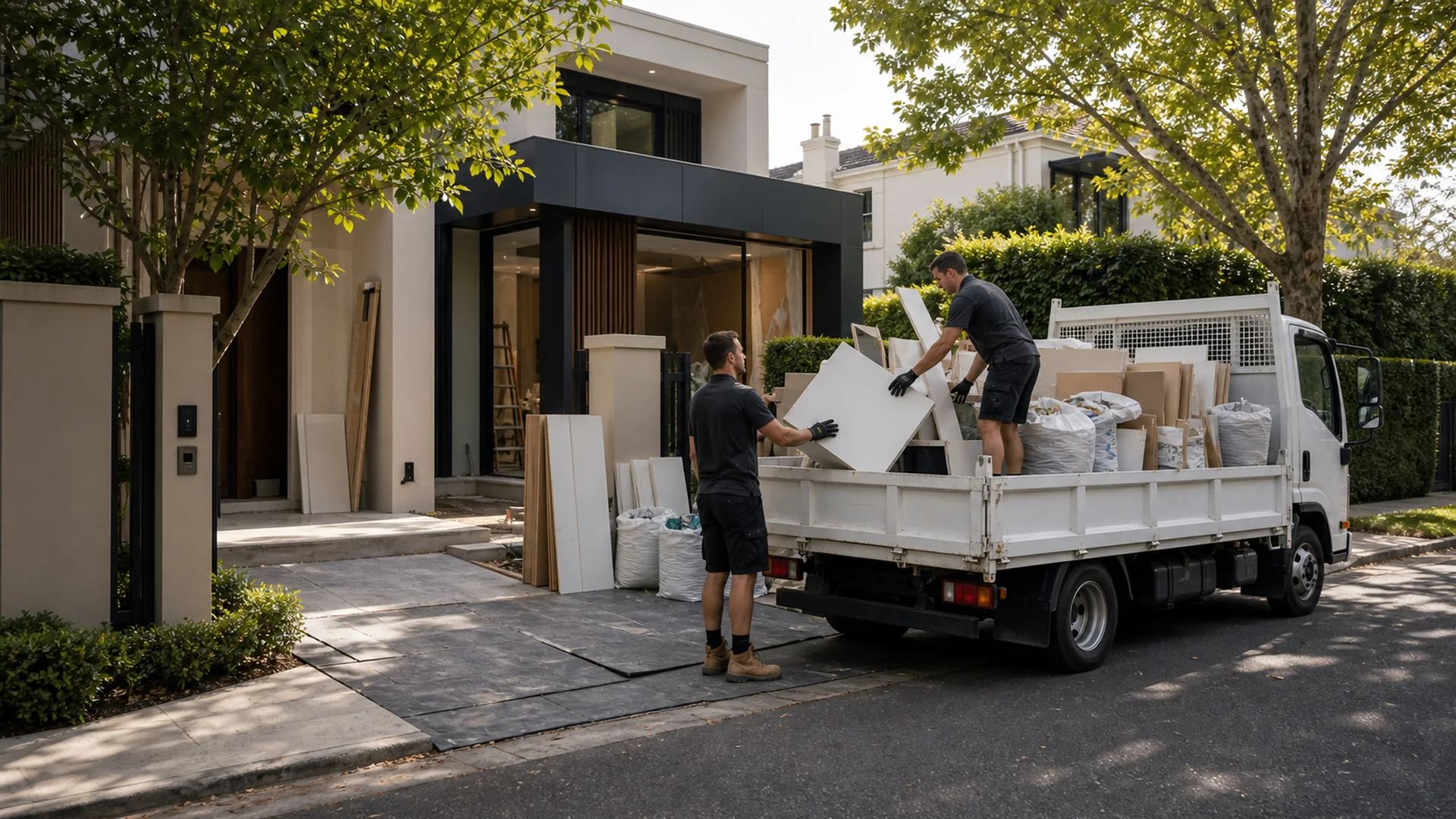 Renovation Rubbish Removal Toorak realistic Australian rubbish removal scene