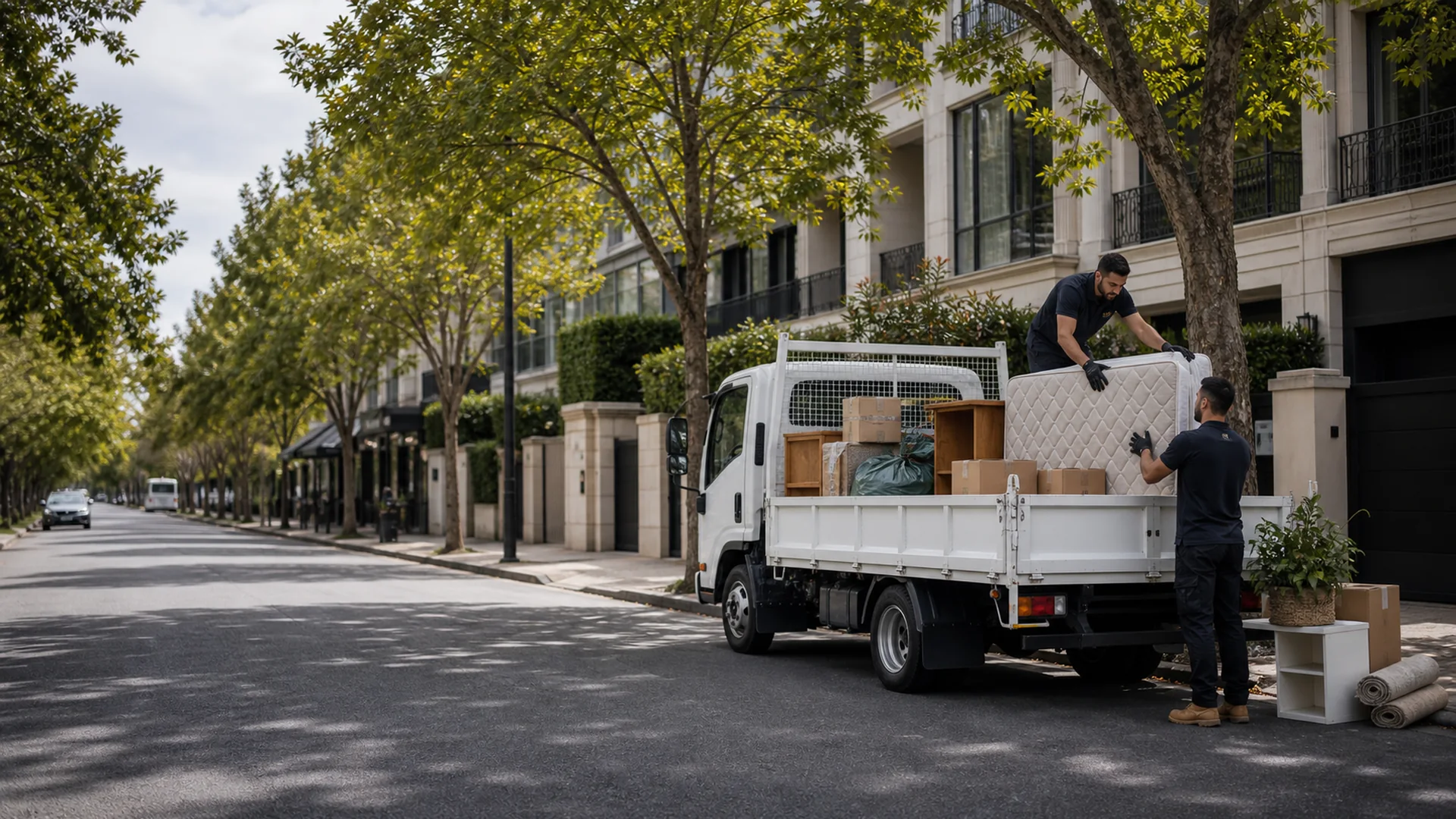 Rubbish removal South Yarra outside premium apartments and townhouses