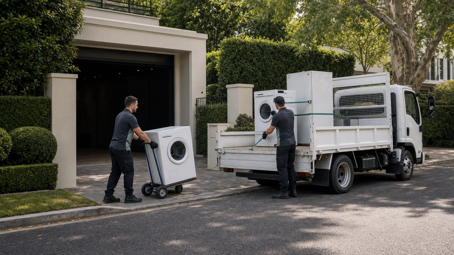 Whitegoods Removal Toorak realistic Australian rubbish removal scene